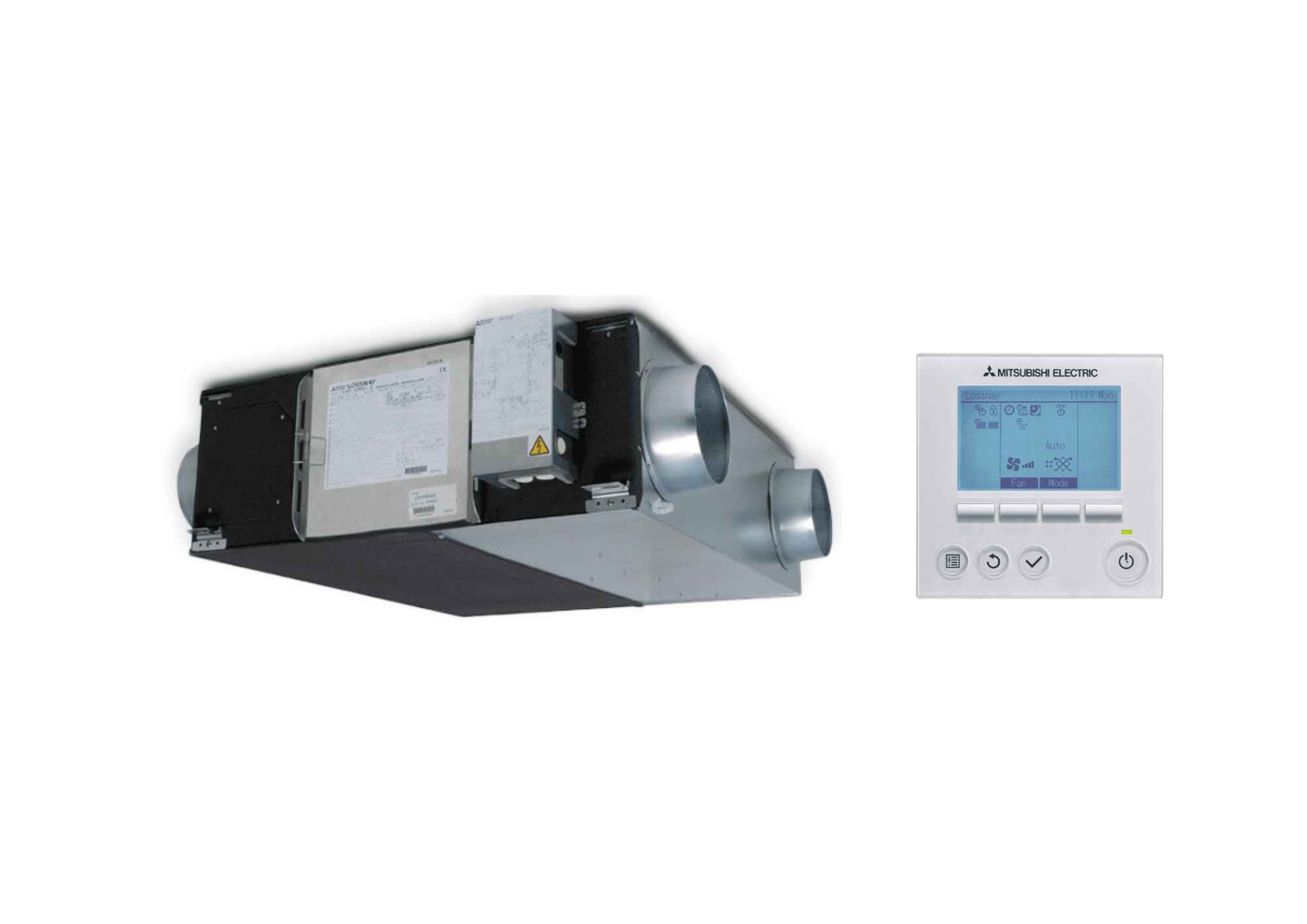 Plokštelinis rekuperatorius Mitsubishi Electric Lossnay LGH-80RVX